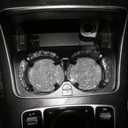 ProClean Bling Car Cup Holder Coasters (2 Pcs) – Rhinestone Silicone