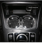 ProClean Bling Car Cup Holder Coasters (2 Pcs) – Rhinestone Silicone