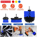 ProClean Drill Brush Power Scrubber Set (3 Pcs) – Tub, Tile & Car Carpet
