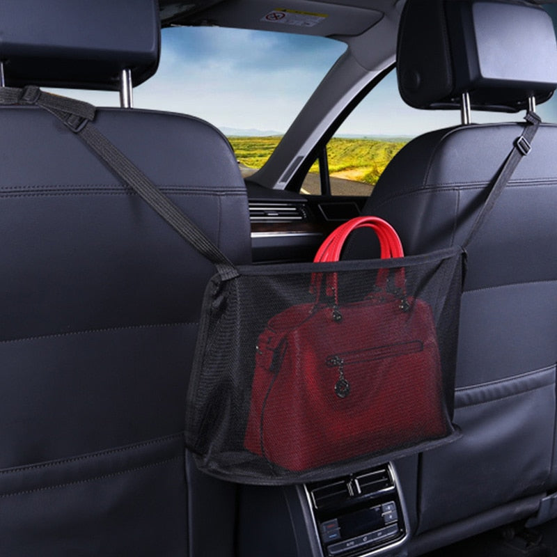 Net pocket between front seats