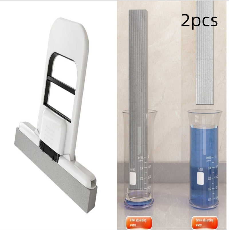 ProClean Mini Squeeze Sponge Mop – Foldable Handheld Mop for Counters & Spills