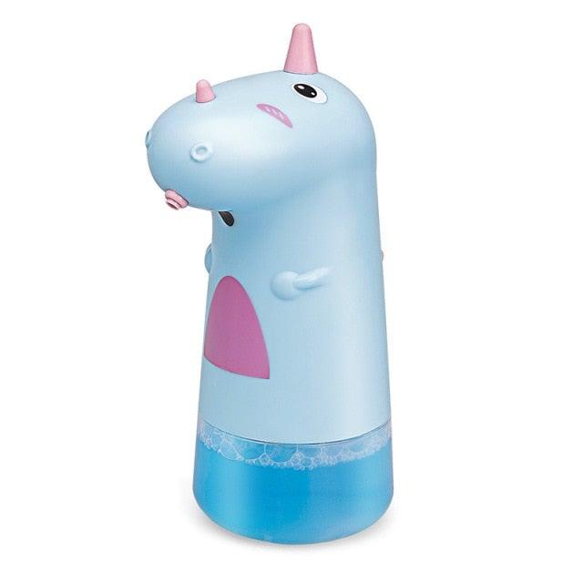 Blue unicorn soap dispenser