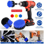 ProClean Drill Brush Power Scrubber Set (3 Pcs) – Tub, Tile & Car Carpet