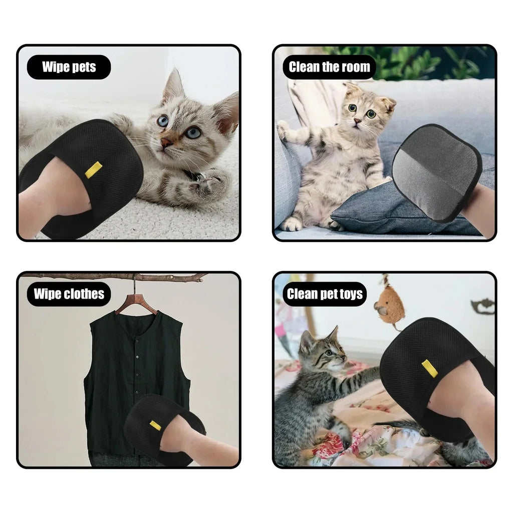 ProClean Static Pet Hair Removal Gloves (2 Pcs) – Fur Wipe Mitt