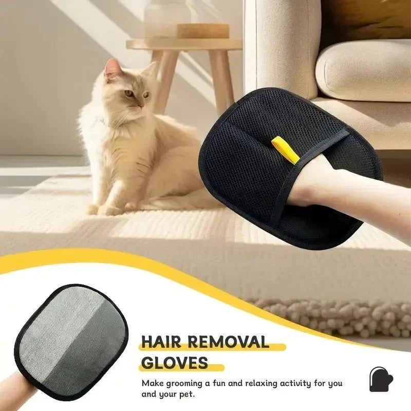 Glove with a cat