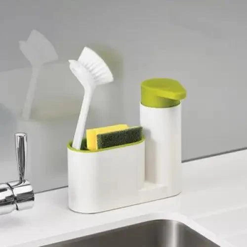 Caddy with brush and sponge